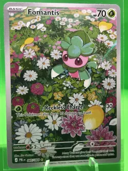 Fomantis 085/084 Pitch Black Illustration Rare Full Art Pokemon TCG - Image 1
