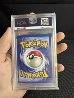 2000 POKEMON GYM HEROES HOLO-1ST ED #1 BLAINE'S MOLTRES PSA 7 FART SWIRL - Image 3