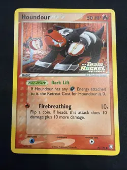 Houndour 60/109 EX Team Rocket Returns Reverse Holo - Stamped - NM - Image 1