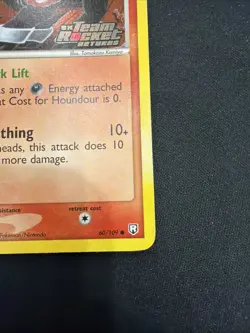 Houndour 60/109 EX Team Rocket Returns Reverse Holo - Stamped - NM - Image 4