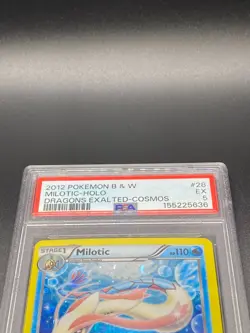 2012 Pokemon B&W Milotic Holo Dragons Exalted-Cosmos 28/124 PSA Excellent 5 - Image 3