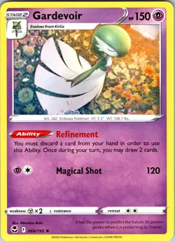Gardevoir 069/195 SWSH12: Silver Tempest Pokemon NM Normal - Image 1