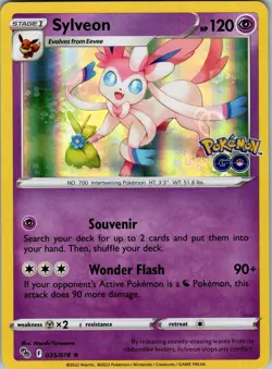 Sylveon 035/078 Pokemon GO Pokemon NM - Image 1