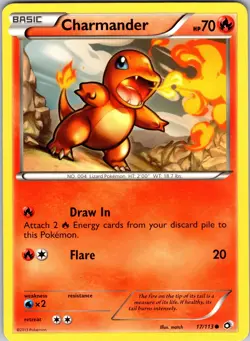 Charmander 17/113 Legendary Treasures Pokemon TCG LP - Image 1