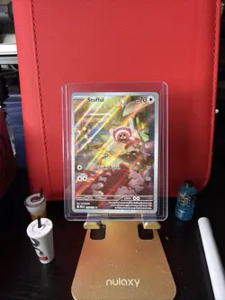 Stufful 154/132 Illustration Rare Mega Evolution Pokemon Holo NM - Image 1