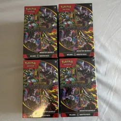 Pokemon TCG Mega Evolution: Pitch Black Booster Bundle Lot of 4 (24 packs) HEAVY - Image 1