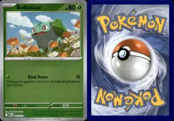 BULBASAUR 001/132 Mega Evolution Pokemon Reverse Holo Common Near Mint - Image 3