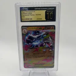 Pokemon TCG Phantasmal Flames Mega Charizard X ex 013/094 Holo CGC Pristine 10 - Image 1