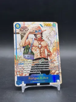 One Piece Portgas D Ace SEC Parallel OP13-119 Carrying On His Will English NM - Image 1