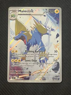 Pokemon TCG Manectric 089/084 IR Illustration Rare Pitch Black Mint pack fesh - Image 1