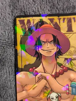 Portgas D Ace One Piece Vintage Trading card Game AR Carddass p2 NO.02-24UC Rare - Image 3