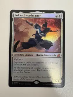 Sokka Swordmaster Foil MTG Magic the Gathering Card NM Near Mint TLE - Image 1