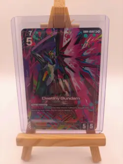 Gundam Card Game Phantom Aria GD04-050 LR+ Destiny Gundam Unit Card - Image 1