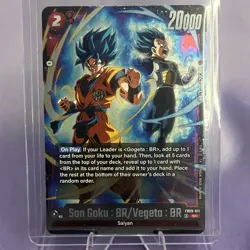 Dragon Ball Super Son Goku BR / Vegeta BR Battle Card FB03-011 20000 HP - Image 1