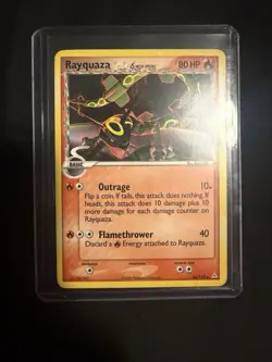 Lot of 2 Pokemon TCG Cards Rayquaza. XY64 Promo Holo, 26/110 Delta Species - Image 1