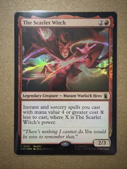 Magic The Gathering The Scarlet Witch Marvel's Super Heroes Promo Foil - Image 1