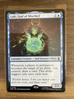 Loki, God of Mischief 65 MTG MSH Marvel Super Heroes Regular NM - Image 1