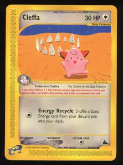 Cleffa Pokemon TCG Skyridge 48/144 Common Near Mint or Better - Image 1