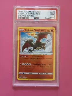 2023 Pokemon Crown Zenith Radiant Charizard 020/159 PSA 9 - Image 1