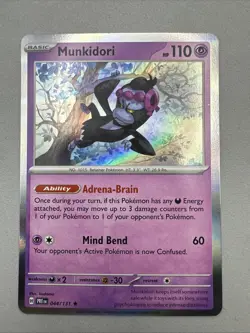 Pokemon TCG * SV Prismatic Evolutions * 044/131 Munkidori Rare Holo * FRESH PK - Image 1