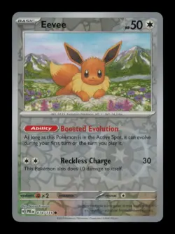 REVERSE HOLO EEVEE COMMON 074/131 NM POKEMON - Image 1