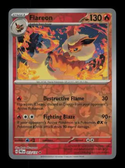 REVERSE HOLO FLAREON RARE 013/131 NM POKEMON - Image 1