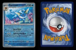 REVERSE HOLO VAPOREON RARE 022/131 NM POKEMON - Image 3