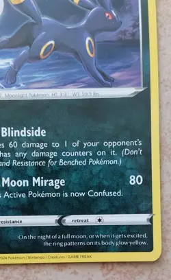 Pokemon Umbreon 009/015 McDonald's 2024 110 HP Stage 1 EN 2024 - Image 5