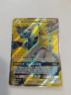 Pokemon Pikachu & Zekrom GX HP 240 162/181 Holo - Image 1