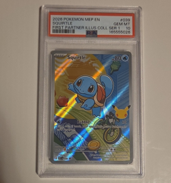 Pokemon PSA 10 2026 Squirtle #039 EN Me: Mega Evolution Promo Holo - Image 1