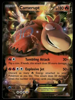 Camerupt EX 29/160 Holo EX Rare Primal Clash Pokemon Lightly Played - Image 1