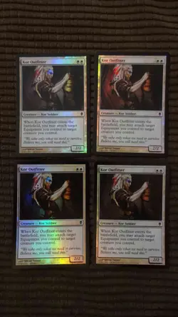 Magic: the Gathering / MtG Foil Kor Outfitter x4 Zendikar - Image 1