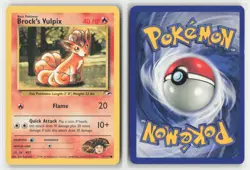 Brock's Vulpix 73/132 Common Gym Heroes Pokemon Unlimited Lightly Played - Image 3