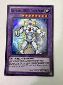 Yugioh - Elemental HERO Terra Firma - Super - Unlimited - LCGX-EN075 - NM - Image 1