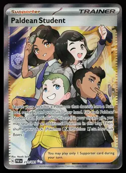 Paldean Student 231/091 Ultra Rare Paldean Fates Pokemon Card - Image 1