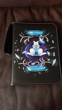Trading Card Holder ⚡ Zipper Binder Book 400 Pockets ⭐MEWTWO⭐ - Image 1