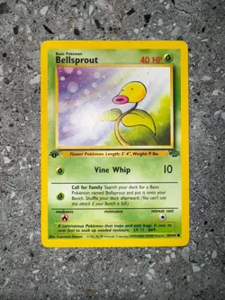 Pokemon TCG Cards 1st Edition Bellsprout 49/64 Jungle - Image 3