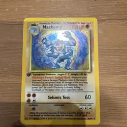 Ultra Rare Pokemon Card Shiny Machamp 1st Edition Base Set/ First Generation - Image 1