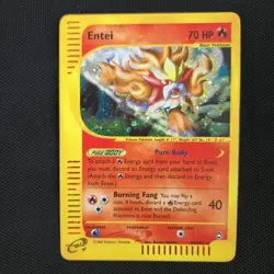 Entei H8/H32 Aquapolis Holo Rare Nintendo Pokemon Card - Image 1