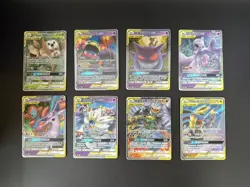 8x Chinese Pokemon TCG Cards CSM2bC TAG TEAM 002-112/150 RR Mixed Lot Auction LP - Image 1