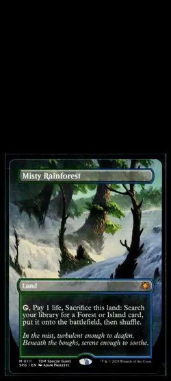 Misty Rainforest (Borderless) Special Guests NONFOIL 0111 NM - Image 1