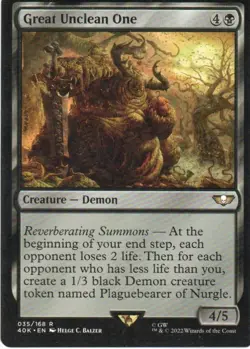 MTG: Warhammer 40,000: Great Unclean One: Lightly Played Condition - Image 1