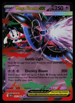 Mega Floette ex Holo Double Rare ME04: Chaos Rising 035/086 NM - Image 1
