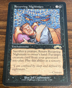 Recurring Nightmare｜Exodus MTG Magic the Gathering Enchantment Black English - Image 1
