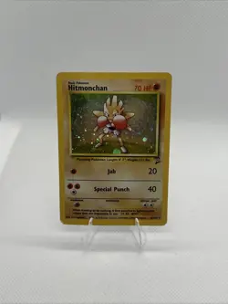 Hitmonchan 8/130 Base Set 2 Holo Rare WOTC English 1999 HP - Image 1