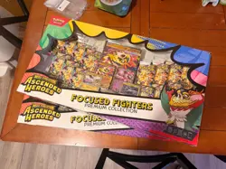 Pokemon TCG Mega Evolution Ascended Heroes Focused Fighters Box Lot of 2 - Image 1