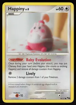 Happiny 14/17 POP Series 8 Common Non-Holo POKEMON - Image 1