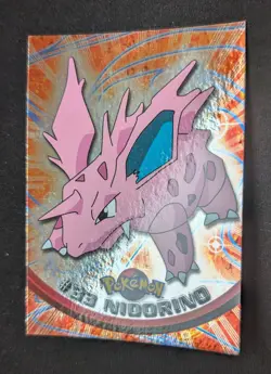 NIDORINO HOLO FOIL POKEMON TOPPS SERIE 1 CARTE 1999 ITA - PACK FRESH MINT - Image 1
