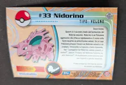 NIDORINO HOLO FOIL POKEMON TOPPS SERIE 1 CARTE 1999 ITA - PACK FRESH MINT - Image 2
