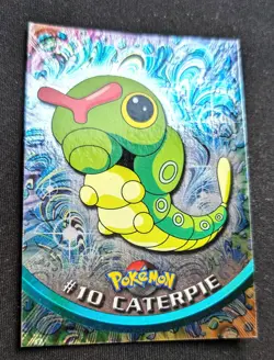 CATERPIE HOLO FOIL POKEMON TOPPS SERIE 1 CARTE 1999 ITA - PACK FRESH MINT - Image 1